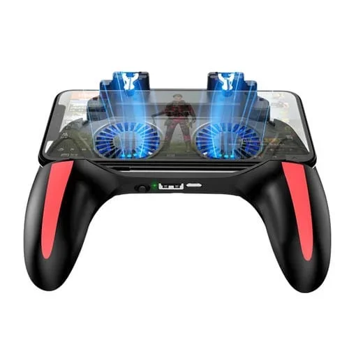 Gamepad H10 3 en 1 Doble Ventilador Refrigeración Auxiliar con Soporte