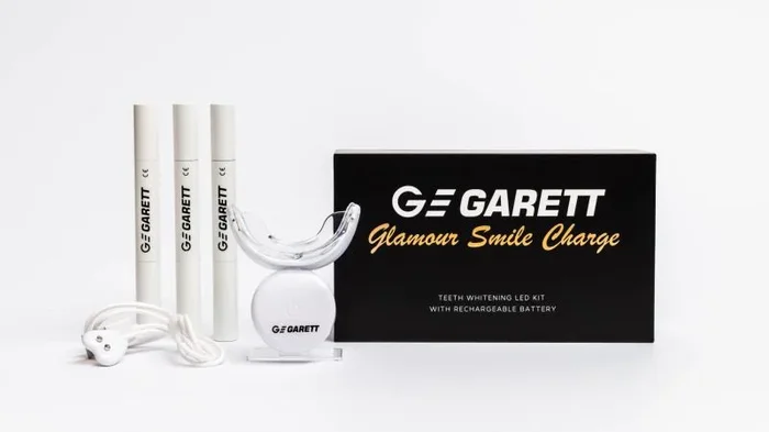 Garett beauty smile charge led teeth whitening lamp with gel