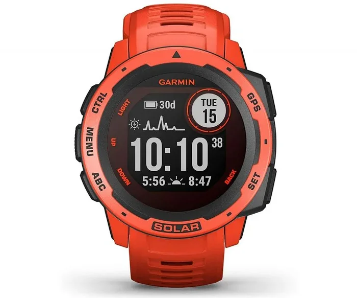 Garmin Instinct Solar MIP Digital 128 x 128 Pixeles Rojo GPS (satélite)