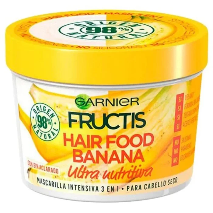 Garnier Fructis Hair Food Mascarilla Nutritiva de Banana para Pelo Seco – 390 ml