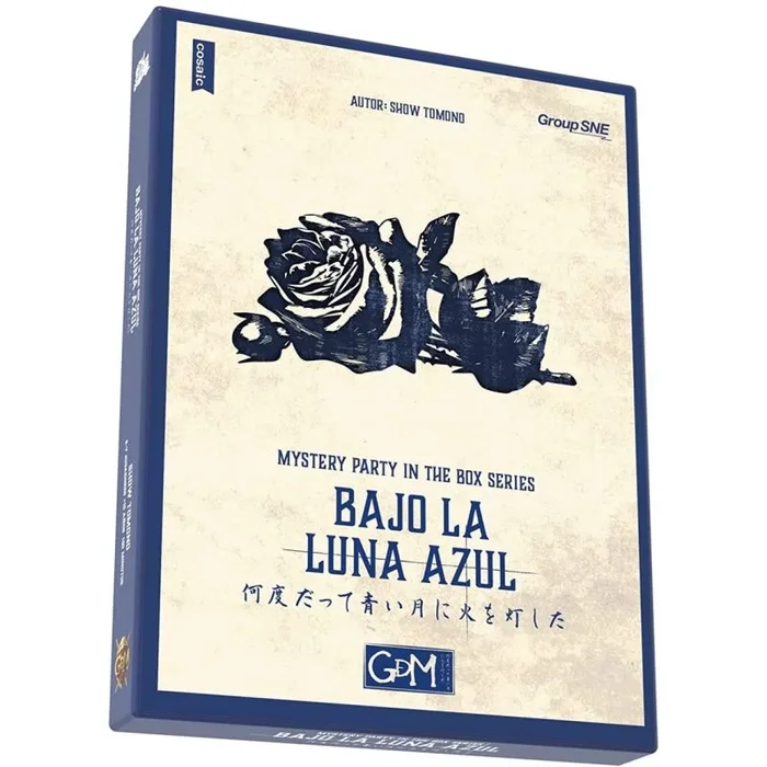 GDM – Bajo la Luna Azul – Mystery Party in The Box Series – Juego de Mesa – Role Play Game – de 6 a 7 Jugadores – A Partir de 15 años.150 min.