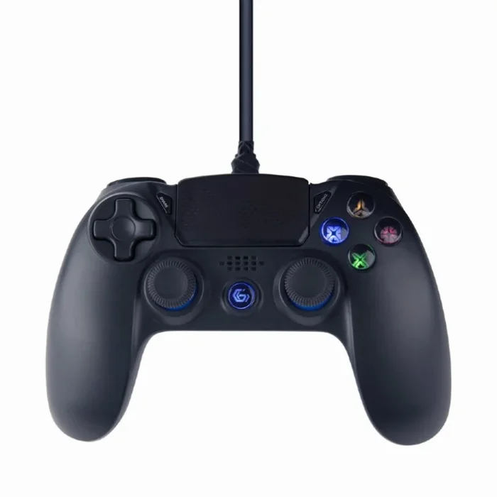 Gembird JPD-PS4U-01 mando y volante Negro USB Gamepad Analógico PC, PlayStation 4
