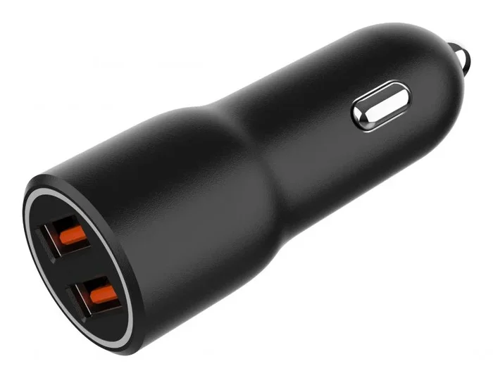 Gembird TA-UC-A2QC36-CAR-01 cargador de dispositivo móvil Teléfono móvil, Smartphone Negro Encendedor de cigarrillos Carga rápida Auto