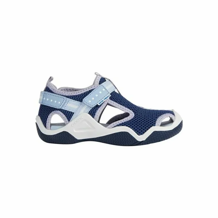 Geox Sandalias Infantiles Wader, Azul Marino, 27 EU