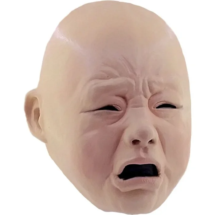 Ghoulish Productions – Bebé Llorando, Línea Humor, Disfraz de Látex resistente, pintada a mano, Halloween, Desfile de Carnaval, Fiesta de Disfraces, Talla única adulto