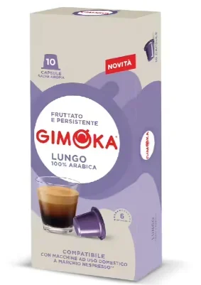 Gimoka 10szt kapsułki typu nespresso lungo /20