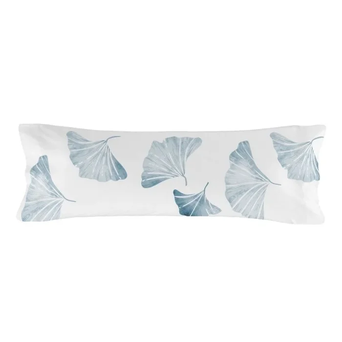 Ginkgo Funda Almohada Multicolor, 45×110 cm (Cama 90/180/200), 100% Algodón, Calidad de 150