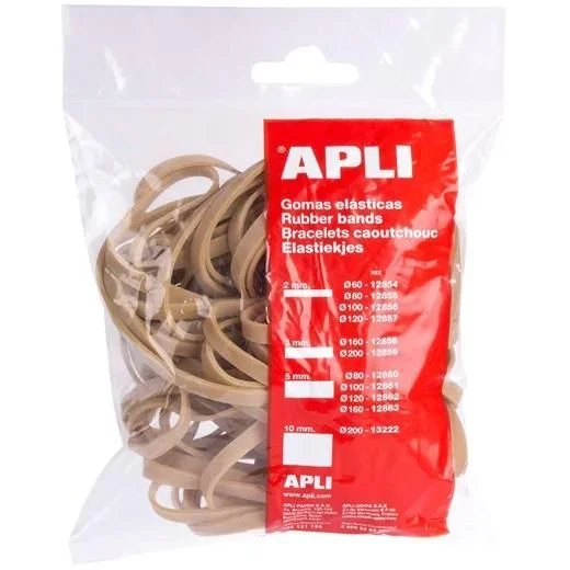 Gomillas elasticas apli 14 cm bolsa de 100 gr