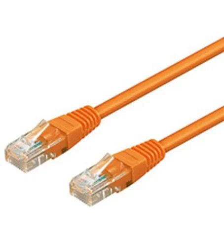 Goobay 3m RJ-45 Cable Naranja – Cable de red (3 m, RJ-45, RJ-45, Naranja)