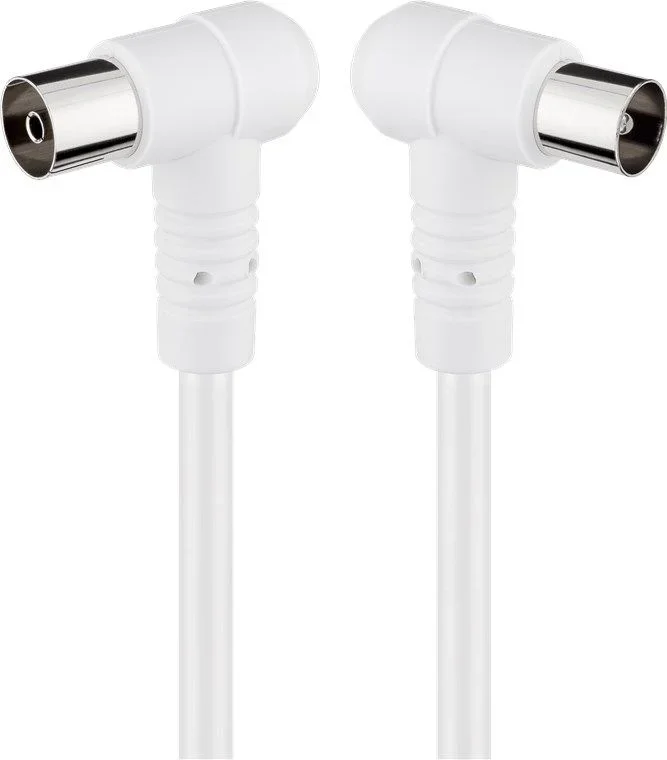 Goobay 67353 – Cable coaxial (1,5 m, IEC, IEC, Male Connector/Female Connector, Blanco, 75 Ω)