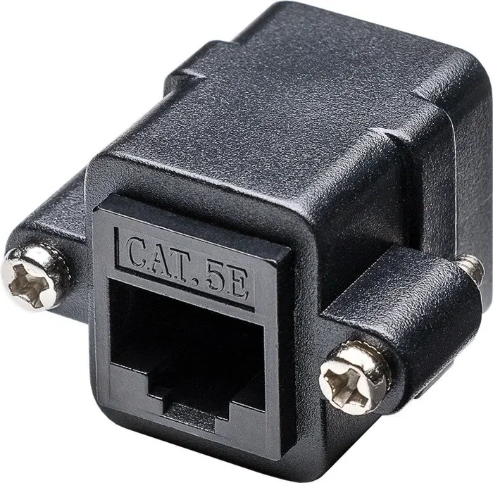 Goobay 72361 2x RJ-45 Negro – Conector (2x RJ-45, Negro)