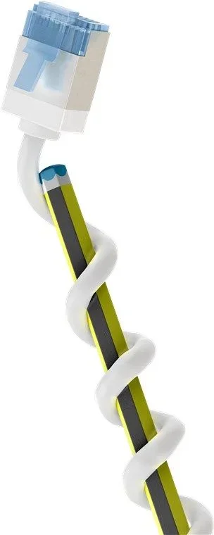 Goobay 74340 cable de red Blanco 10 m Cat6a U/FTP (STP)