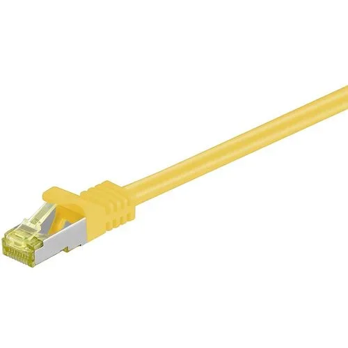 Goobay 91575 RJ45 – Cable de enlace S/FTP (PiMF), con CAT 7, color amarillo
