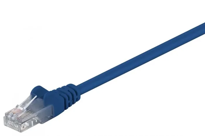 Goobay 95554 cable de red Azul 1,5 m Cat5e U/UTP (UTP)