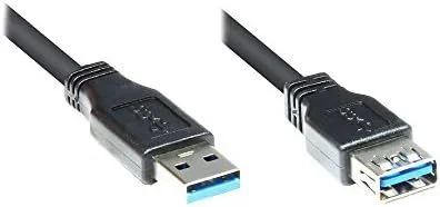 Good Connections Cable alargador USB Easy Macho a A Hembra Negro Negro 5,00 m