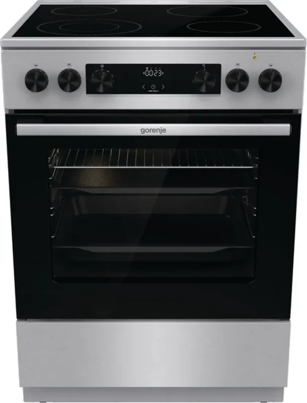 Gorenje GECS6C70XC cocina Cocina independiente Eléctrico Quemador en espiral Acero inoxidable