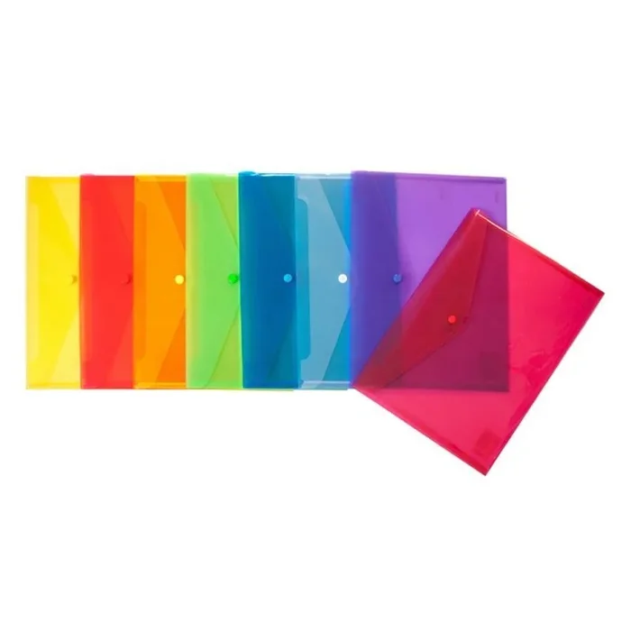 Grafoplas – Sobre Plástico con Cierre Clic Ecoplás, Tamaño Cuarto, Color Azul Traslúcido, 17,5×24,5cm, Polipropileno, Perfecto para Proteger Documentos Escolares, Domésticos o de Oficina