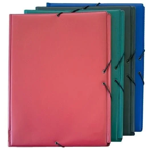 Grafoplás carpeta escolar con gomas 3 solapas folio forradas pvc azul