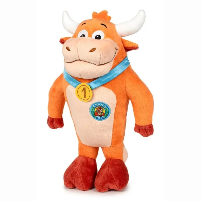 Grand Prix – Peluche Vaquilla María Fernanda de 28 cm, Personaje del Programa de Televisión Grand Prix, Idea de Regalo, Juguete Oficial, Apto para Todas Las Edades, Famosa (760024283)