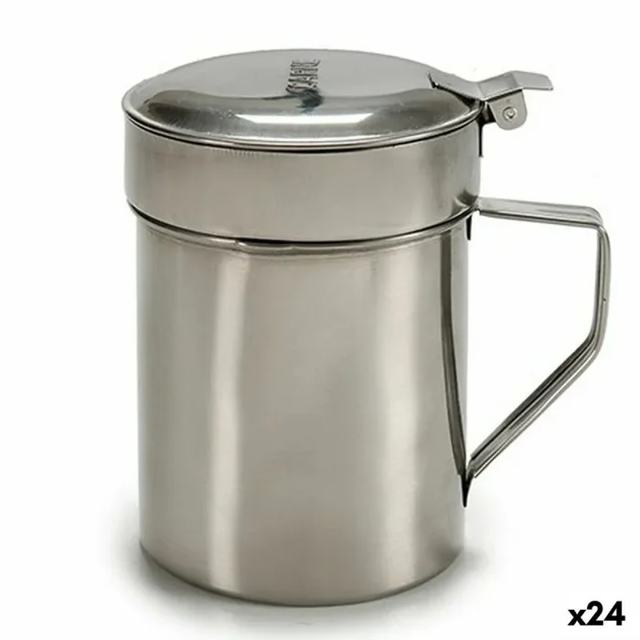 Grasera para carne o pescado plateado acero inoxidable 500 ml (24 unidades)