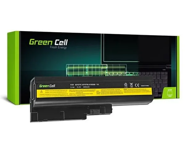 Greencell Access-Discount – Batería para Ordenador portátil Lenovo R61, R61e, T500 y R500 (4400 mAh)