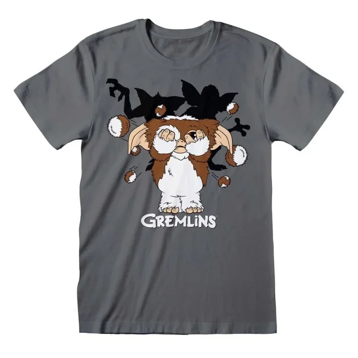 Gremlins – fur balls (unisex charcoal t-shirt) medium