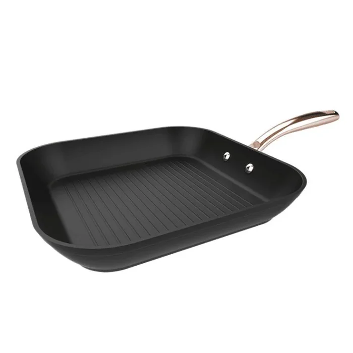 Grill de 28 cm de aluminio forjado, con revestimiento antiadherente de alta calidad Platinum Plus Teflon™ Nonstick Coating, 100 % libre de PFOA.