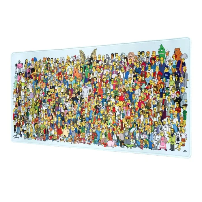 Grupo Erik Alfombrilla Raton XXL The Simpsons – Alfombrilla Escritorio XXL (Mousepad – Alfombra Escritorio) | Mousepad Gaming – Alfombra Raton : Impermeable y Antideslizante, Simpsons Regalo