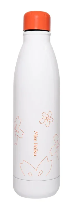 Grupo Erik Botella agua mujer Miss Haiku – Botella de agua acero inoxidable : Botella termica 500ml (Termo agua) | Botellas de agua acero inoxidable Aislamiento Doble pared Frio/Calor