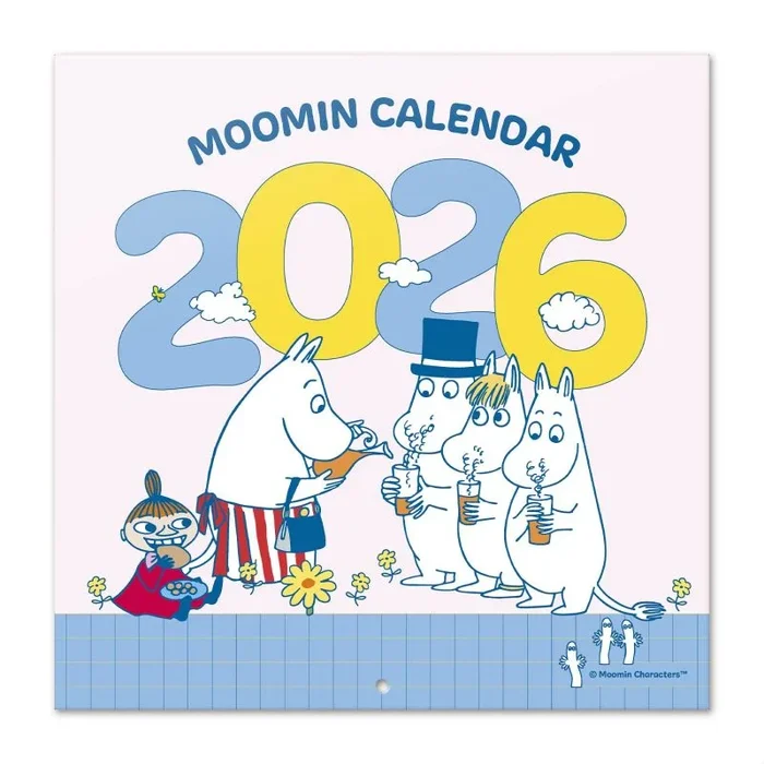 Grupo Erik Calendario 2026 pared Moomin – Almanaque pared 2026 : Planificador mensual Con espacio para Anotar, Ilustraciones y Fácil de colgar (30x30cm)
