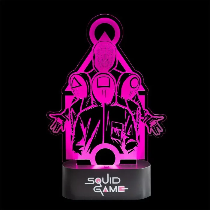 Grupo Erik Lampara escritorio LED El Juego del Calamar – Decoracion gamer : Setup gaming – Regalos gamer | Lampara mesita noche 16x23cm: Lamparas de mesita de noche – Decoracion habitacion juvenil