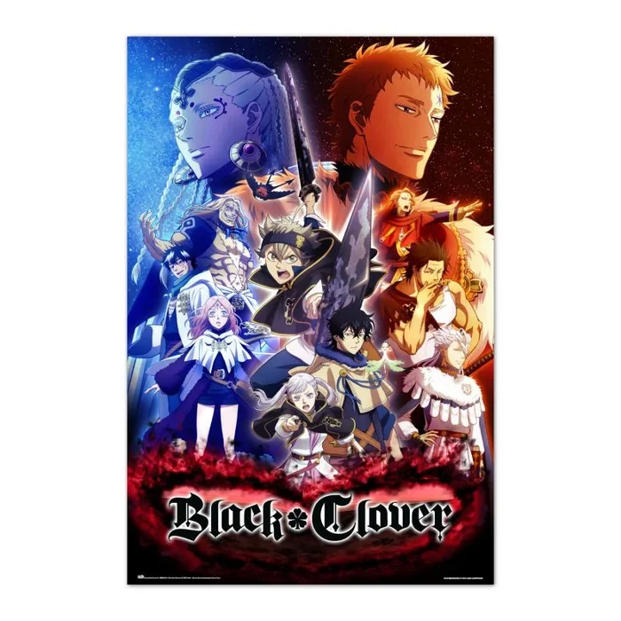 Grupo Erik Póster Black Clover all characters – Lamina decorativa/Póster Producto con licencia oficial
