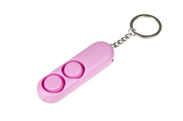 Guard YC-001-PI Piranha – Alarma personal de 2 sirenas con volumen de 130 dB, color rosa