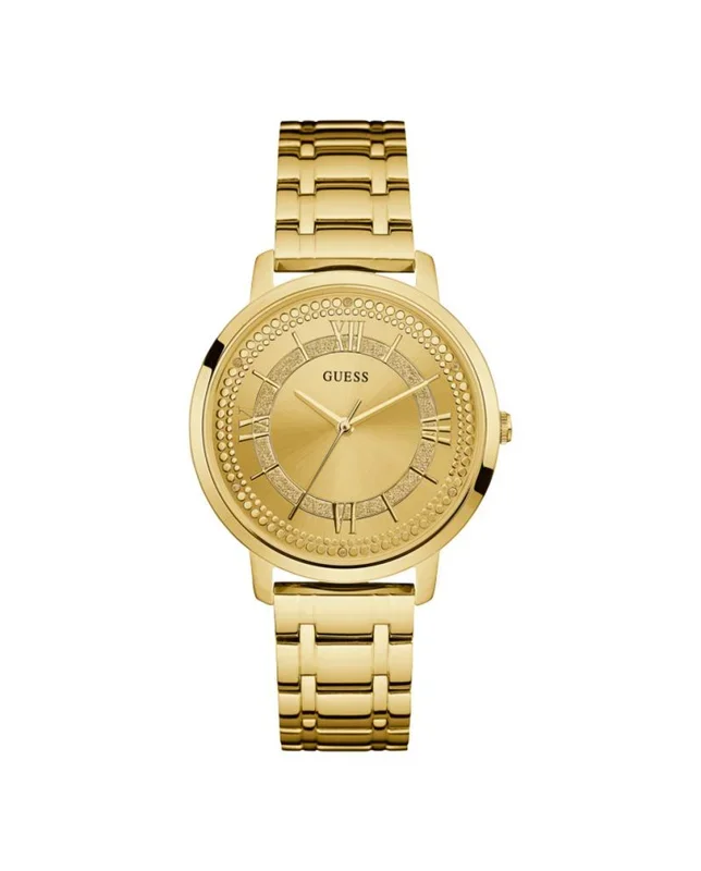 Guess Reloj Analógico para Mujer de Cuarzo con Correa en Acero Inoxidable W0933L2
