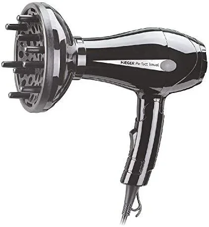 Haeger Perfect Travel secador 750 W Negro