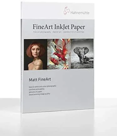 Hahnemühle 10641603 FineArt InkJet Paper Photo Rag, 188 gsm, 210 x 297 mm, Blanco