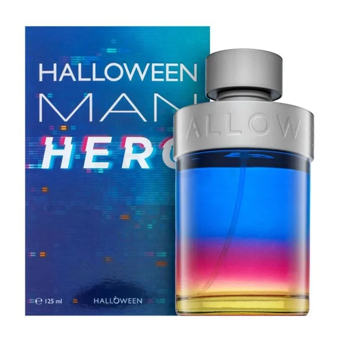 Halloween Man Hero, Eau de Toilette para Hombre, Fragancia Acuática Amaderada, 125 ml con Vaporizador