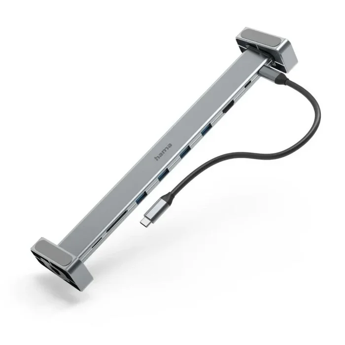 Hama 00200103 base para portátil y replicador de puertos USB 3.2 Gen 1 (3.1 Gen 1) Type-C Gris