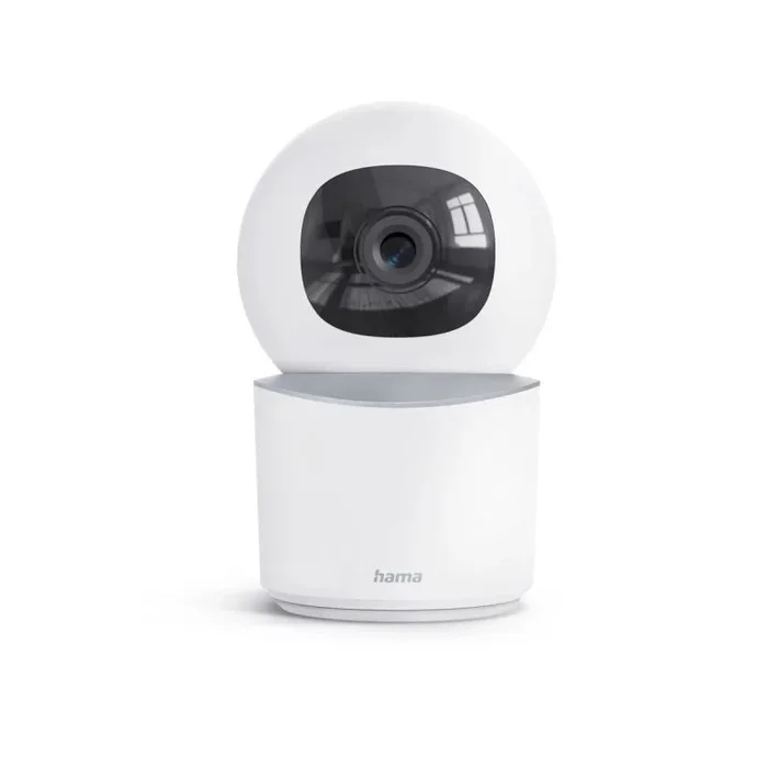 Hama | Cámara de videovigilancia Inteligente (Videocámara con WLAN, Interiores, cámara giratoria) Blanco