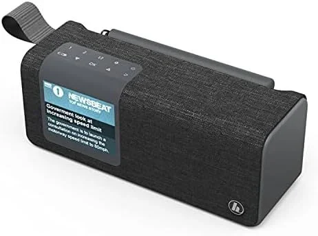 Hama DR200BT Portátil Digital Negro