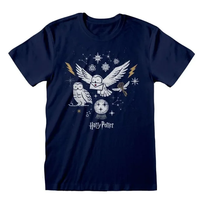 Harry potter camiseta christmas owls talla xl