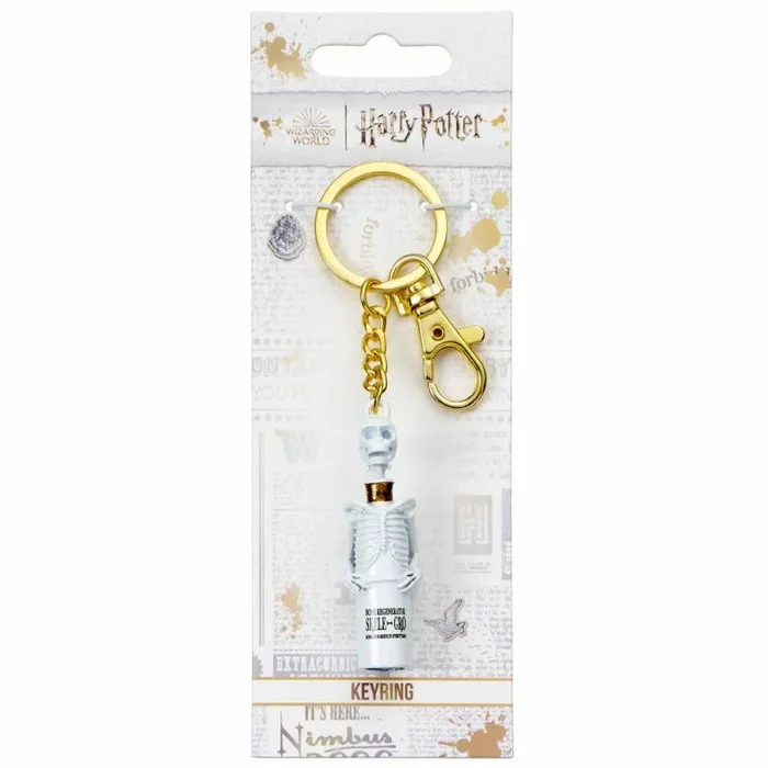 HARRY POTTER Llavero Skelegro, blanco, Talla única