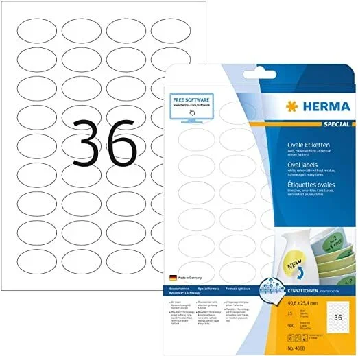 HERMA 4380 etiqueta de impresora Blanco Etiqueta para impresora autoadhesiva