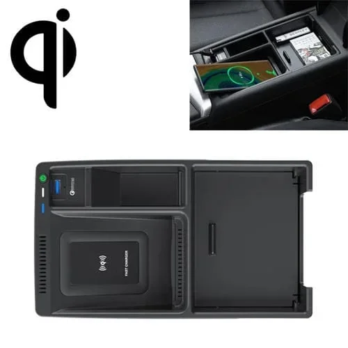 Hfc-1050 Car Qi Estándar Charger Inalámbrico 10W Carga Rápida Para Audi A4L 2017-2022, Conducción Izquierda