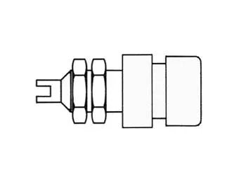 Hirschmann HM2471 Vaso Isolee, Color Blanco, 4 mm, Bil20
