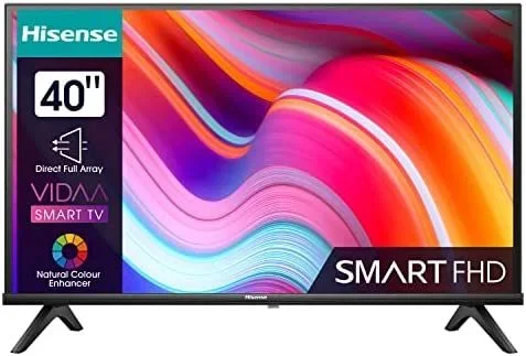 Hisense 40A4K(40″) 1080p Smart TV Full HD, con Natural Colour Enhancer, DTS Virtual X, Alto Contraste, Modo Juego, VIDAA U6, HDMI, WiFi (Nuevo 2023)