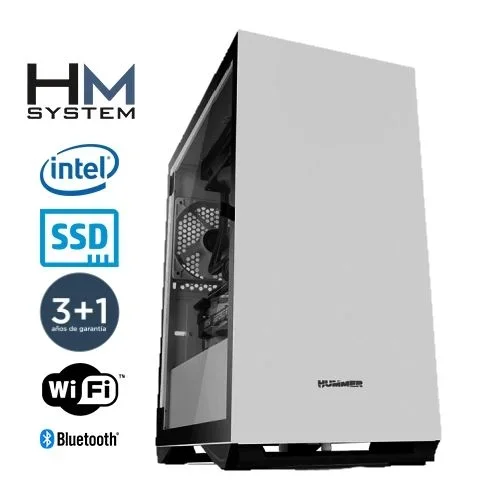 Hm arktis c1+ – minitorre mt – 10ª gen – intel core i5 10400 – 16 gb ddr4 – 480 gb ssd – wifi – bluetooth – blanco – usb 3.0 – 3 años garantía – 30 días doa