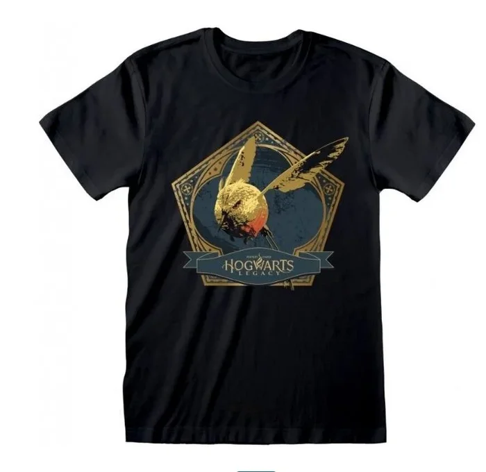 Hogwarts legacy – snitch bird (unisex black t-shirt) large