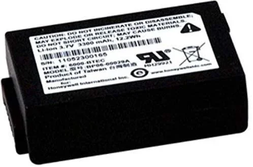 Honeywell 6000-BTSC pieza de repuesto para ordenador de bolsillo tipo PDA Batería