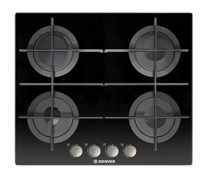 Hoover H-HOB 300 GAS HGV64SMTCG B Negro Integrado 59 cm Encimera de gas 4 zona(s)
